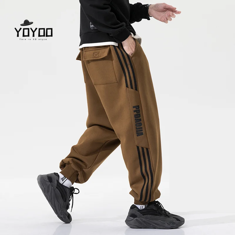 Yoyoo新冬の男性服の男性のパンツ特大ストリートカーゴパンツメンズカジュアル緩いパンツメンズパンツマン Aliexpress Men S Clothing
