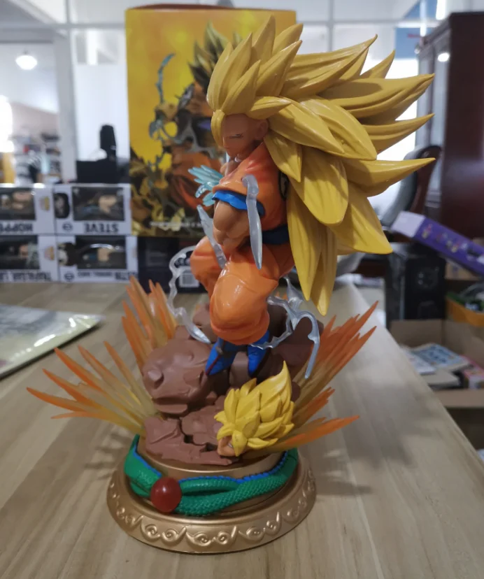 Аниме Dragon Ball Z Супер Сон Гоку с 2 головами Битва вер. Фигурка Модель Коллекция игрушек 30 см
