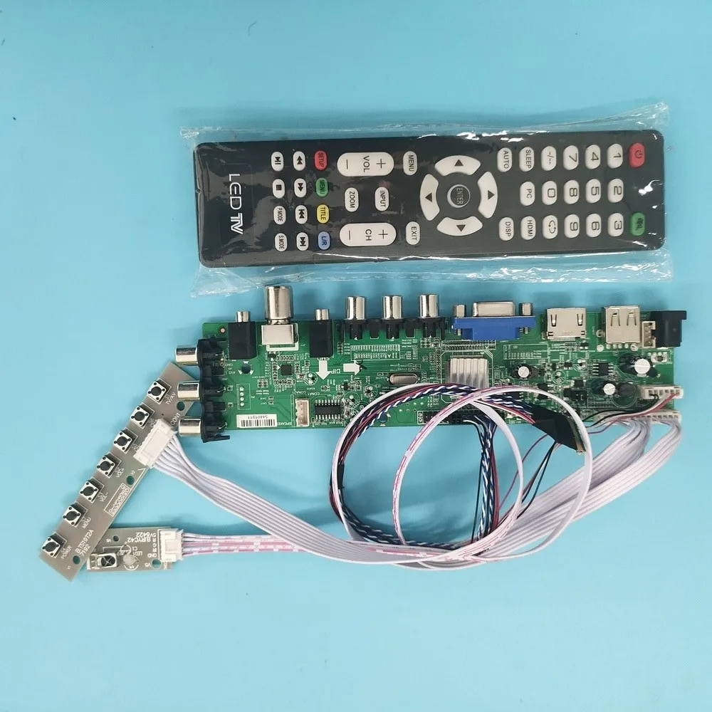 

Kit For N140BGE-LA2/N140BGE-L21 Signal controller board VGA LED HDMI digital 1366X768 DVB-T remote TV LVDS USB AV WLED 40pin 14"