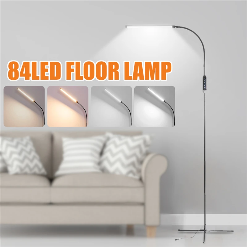  10W Indoor Adjustable Height Floor Lamps For LED Light Clamp Dimmable Reading Desktop Lamp Tripod S - 4000128037367