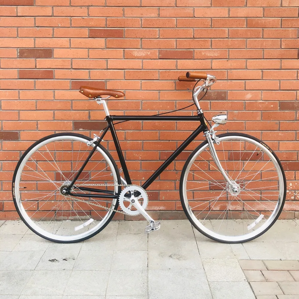 Telaio per bici Vintage 52cm nero 700C pista a velocità singola con cambio  fisso luce interna per bici|Bicycle| - AliExpress