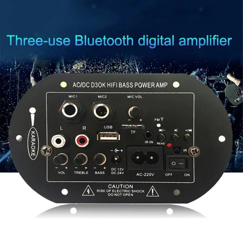 1pc Brand New D3 8 &quot/ 10&quot Bluetooth-Compatible Home Audio Amplifier Board 12V24V220V Subwoofer USB FM TF | Электроника