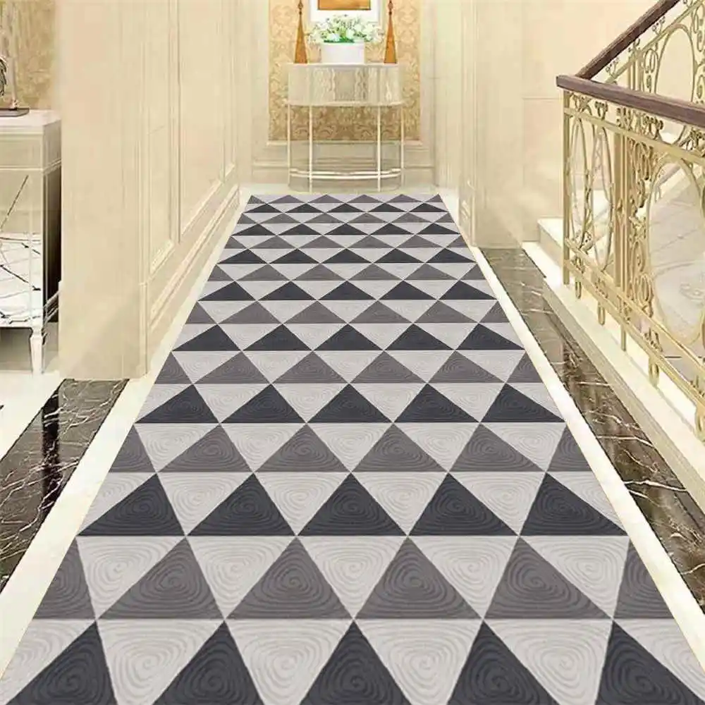 Геометрический Коврик в скандинавском стиле, фланелевый прикроватный коврик, коврик для коридора, коврик для гостиной - Цвет: No-09