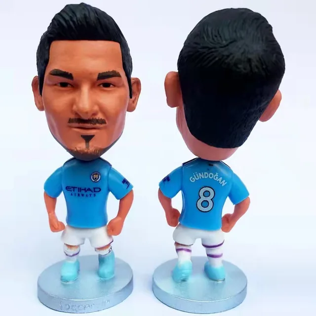 Cute Soccer Star Football Figure PVC Cake Decoration Doll 2020 Football Player Toys Fans Souvenir Birthday Gift Micro Landscape Gundogan