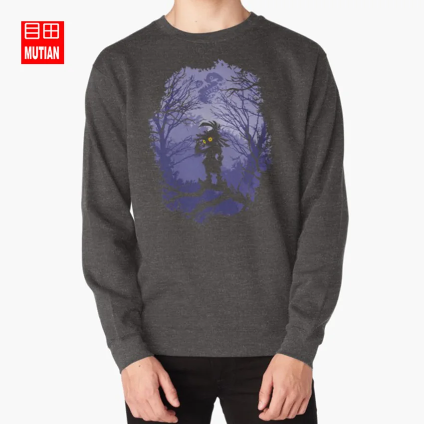 Zelda Majora's Mask Skullkid толстовки majora hyrule zelda link majorasmask majoras ocarina of time majoras mask zelda - Цвет: darkgrey-sweatshirt