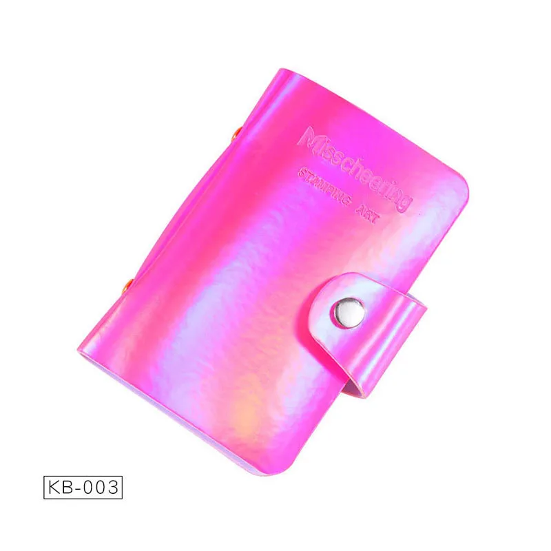 20 слотов дизайн ногтей штамп пластины штамповки держатель сумка для хранения из искусственной кожи чехол штамп Сумка для 6,5*12,5 см тарелка-Органайзер - Цвет: 03