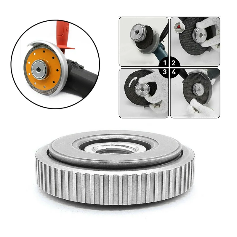 2x Locking Plate Kit Chuck For M14 Angle Grinder SDS Quick Release Nut Clamping 