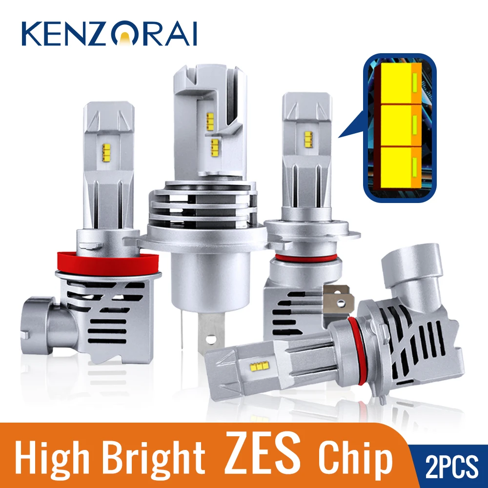 

ZES chip M3 car headlight bulb led H7 H4 H8 H11 9005 HB3 9006 HB4 high bright 6000LM 55W 12V 6500K Waterproof Lamp Auto LED Bulb