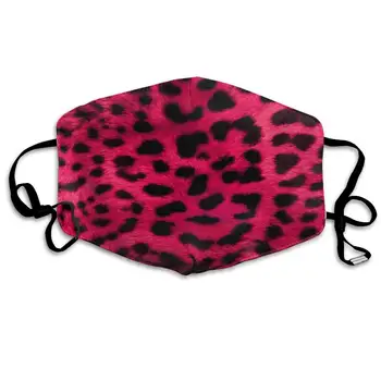 

Premium Dust Mask - Washable Breathable Mouth Face Mask - Adjustable Ear Loop - Pollen Masks for Kids Women Men Cheetah Pink