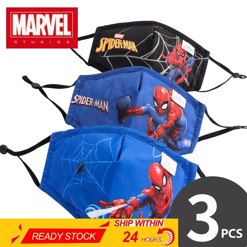 Новая детская маска для лица Disney Marvel Человек-паук моющаяся Холодное сердце Эльза