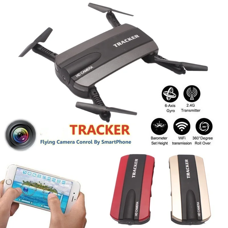 

2019 New Foldable Drone With Camera Phone Control RC Quadcopter Helicopter Mini WIFI FPV Drone Tracker Altitude Hold Vs H37 RC