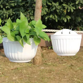 

Hanging Flower Pot Self-Absorbing Hanging Planter Plasticflower Garden Plant Holder Flowers