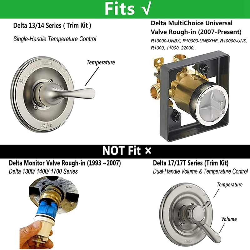 Faucet Parts Replacement Delta Monitor Cartridge RP46074 Shower Valve