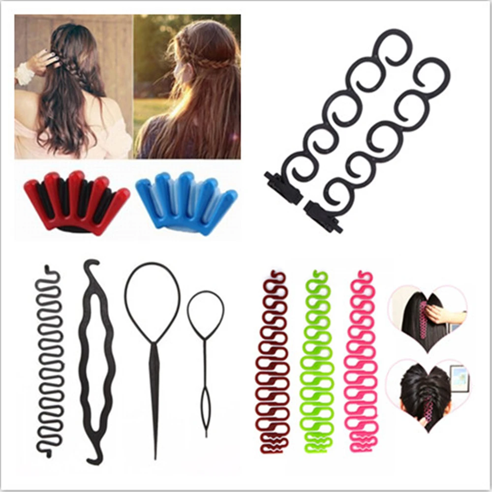8 Styles Lady French Home Use Hair Braiding Tool Weave Braider Roller Hair  Twist Styling Tool DIY Accessories|Braiders| - AliExpress