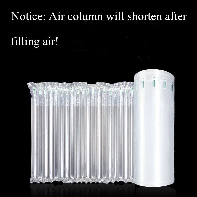 XZHFC 50m Air Column Bag Coil Sheet Shockproof Drop-proof Bubble Column Thick Bubble Bag Thick Mail Packaging Bag Inflatable Air Buffer With Inflator 15CM*50M