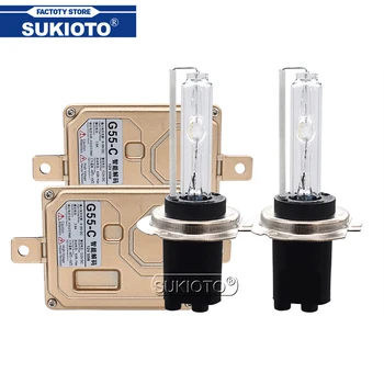 

SUKIOTO 55W EMC Canbus HID Ballast Kit Xenon H7C Metal Bulb Lamp 4300K 5000K 6000K 8000K Car Light Xenon H7 HID Conversion Kit