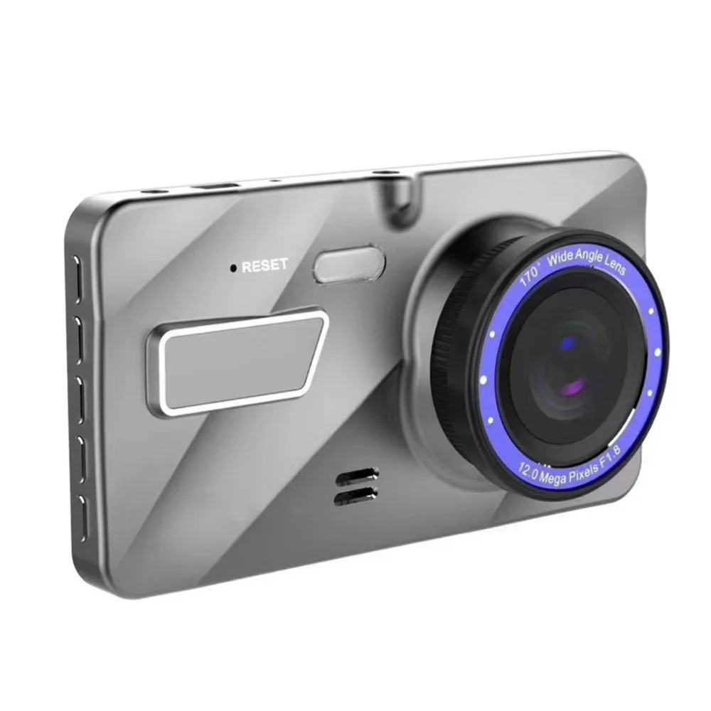 " 1080 P HD Автомобильная приборная панель DVR камера двойной объектив широкий угол обнаружения движения видео регистратор Dash Cam с g-сенсором