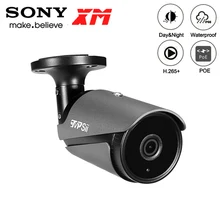 36 шт. Инфракрасные светодиоды водонепроницаемый IP66 Металл 5MP/4MP/2MP Auido H.265+ 25Fps POE ONVIF IP камеры видеонаблюдения