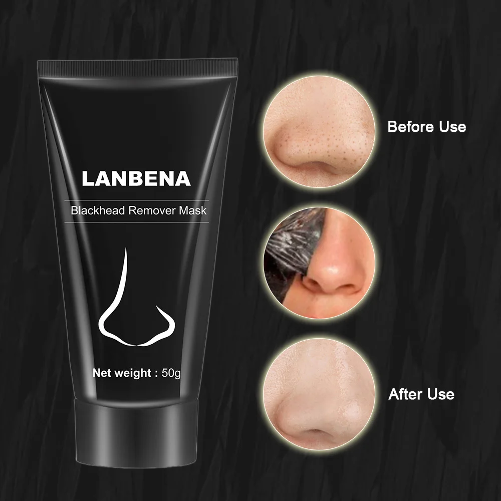 Средство для удаления черных точек Lanbena маска носа средство лечение акне ухода за