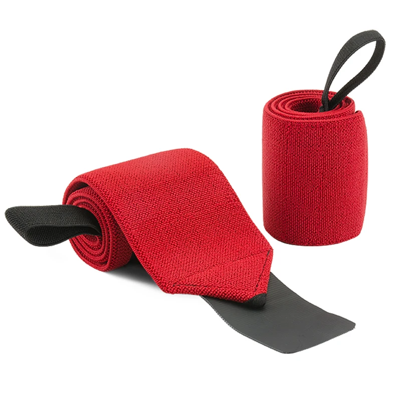 Фитнес-браслет, Мужской бандаж, тренировочный, анти-растяжение, спортивный, мощный ремешок, повязка на запястье, защитные перчатки, профессиональный пуш-ап - Цвет: Red