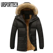 M-7XL с меховым воротником, с капюшоном, мужская зимняя куртка, Новая модная теплая шерстяная куртка с подкладкой, мужская куртка и пальто, ветрозащитные мужские парки Casaco