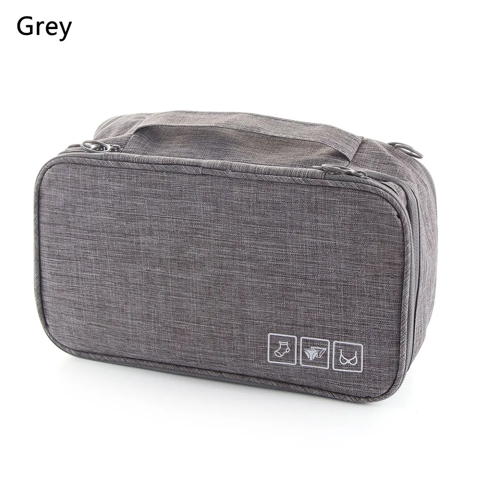 grey Нижнее белье, ящик для бюстгальтера, дорожные органайзеры, разделители для хранения, коробка, сумка, носки, трусы, тканевый чехол, одежда, гардероб, аксессуары, принадлежности - Цвет: grey