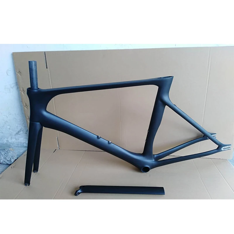 Earмелл углеродное волокно дорожная рама фиксированная Шестерня бромтон quadro de