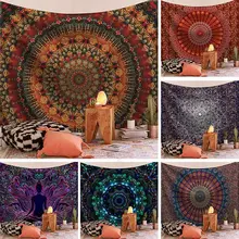 Indian Mandala Blanket Tapestry Throw-Rug Wall-Hanging Camping-Tent Bohemian Beach Travel-Mattress