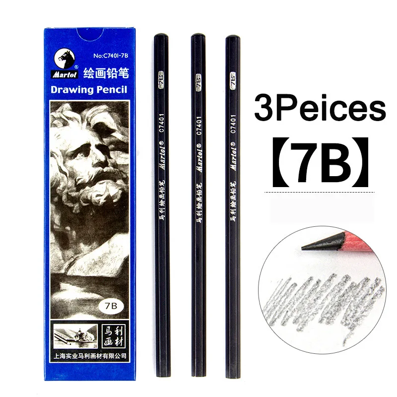 Мари черный эскиз карандаш для рисования картин HB 2H B 2B 3B 4B 5B 6B 7B 8B 10B 12B 14B Стандартный карандаш канцелярские товары для рукоделия
