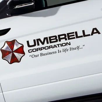 

35/50/75/90cm Universal Umbrella Corporation Hellaflush Car Styling Reflective Vinyl Sticker Door Refitting Exterior Decor Decal