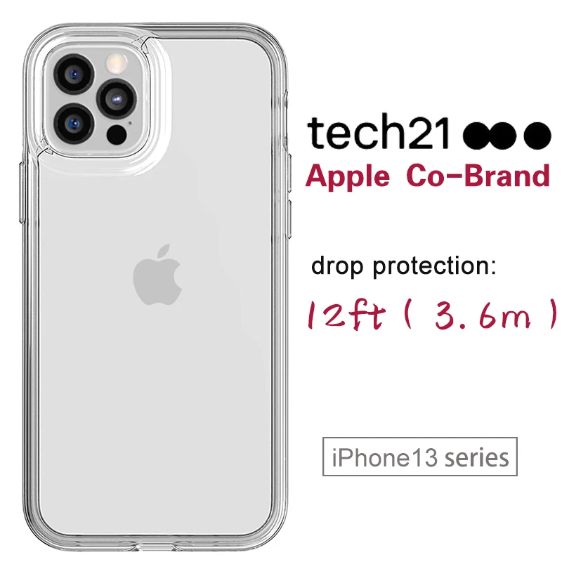 Чехол Tech21 для iPhone 13 Pro Max Air Armor прозрачный жесткий противоударный Роскошный