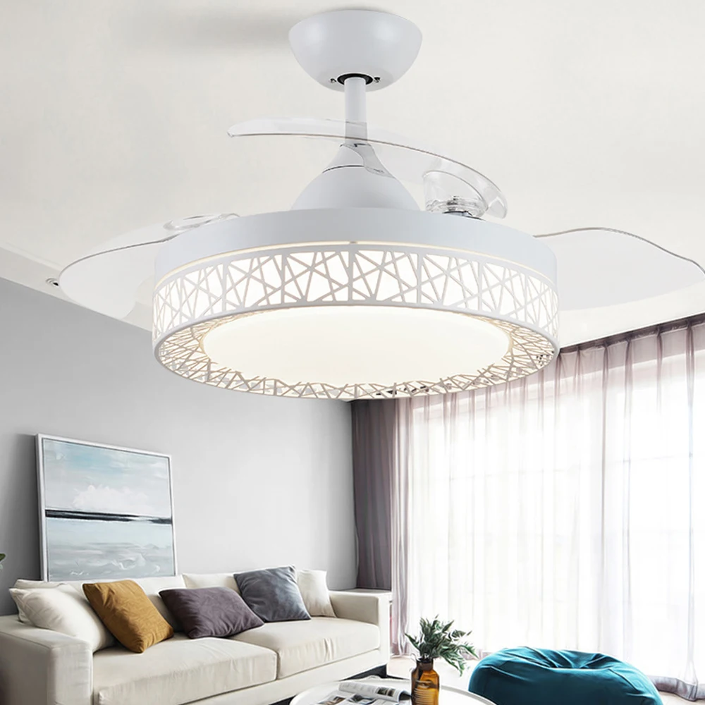 42 inch Fan Light Remote Control Multifunctional Chandelier Home Living Room Bedroom Restaurant Energy Saving lighting | Лампы и