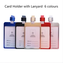 

Staff ID Card Holder with Lanyard Aluminum Alloy Card Holder Badge Company Employees Students Card Holder Office School Supplies