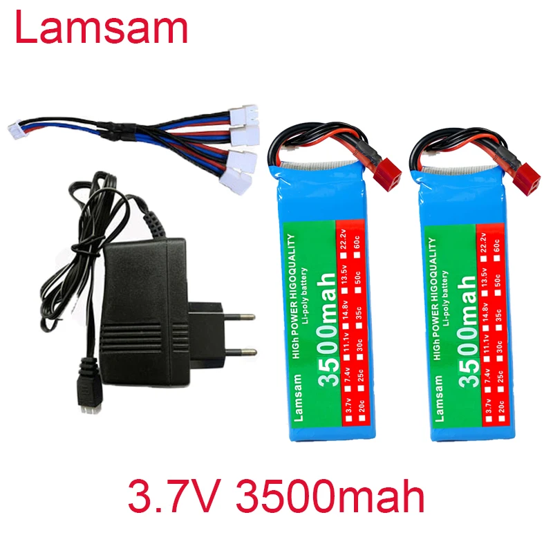 Lamsam Модернизированный 7 4 В 3500 мАч Wltoys 144001 автомобиль RC грузовик запасные части