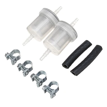 

Set Fuel Filter Kit Black+Silver Engine For Diesel Heater Connector Parts