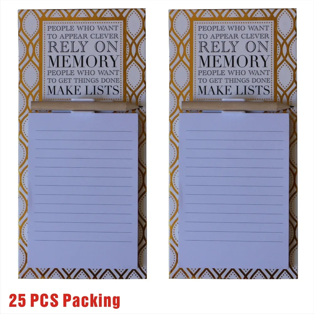 Magnetic Memo Pad -Memory -25 PCS packing 01