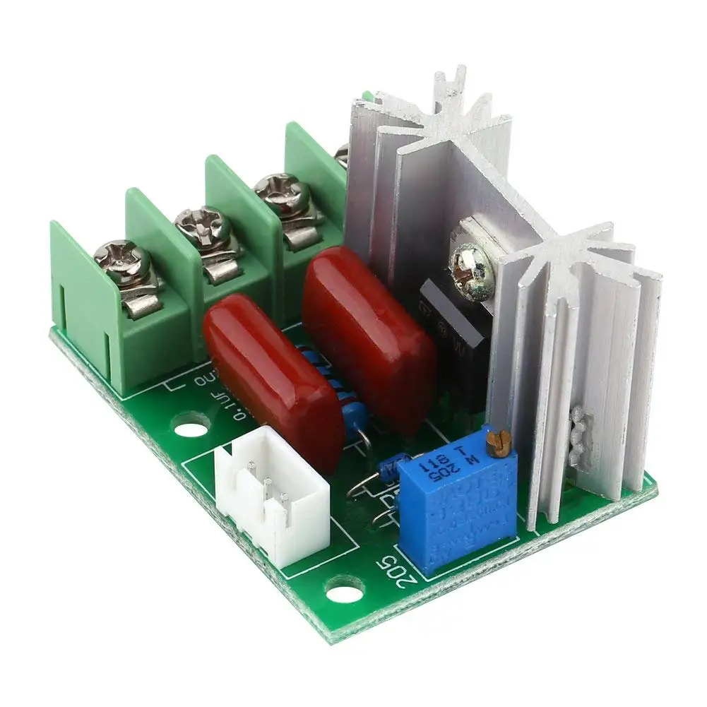 AC 220V 2000W SCR Voltage Regulator LED Dimmer Motor Speed Controller Module with Potentiometer