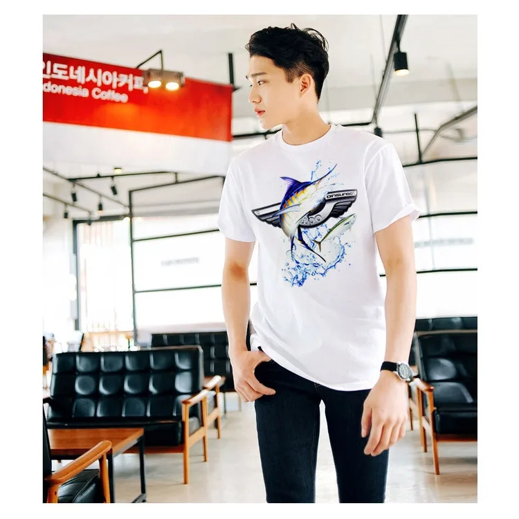 

Dinsungo/Ding Three Men's Outdoor Fishing Suits Sun-resistant Breathable Quick-Dry Short Sleeved T-shirt BF006