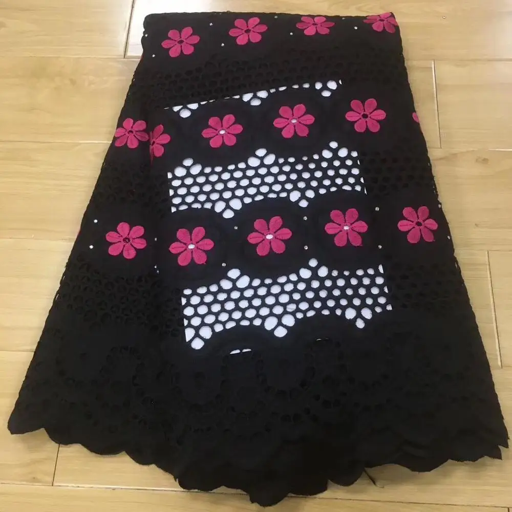 Горячая ткань из Дубая высокое качество швейцарская вуаль кружево в швейцарском нигерийском стиле кружевная ткань dentelle Африканский хлопок кружево 5Y