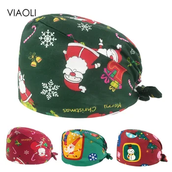 

Cotton Nurse Medical Surgery Caps Adjustable Surgical Hats Pet hospital Doctor Working Hats Laboratory Hats Unisex nursing Caps