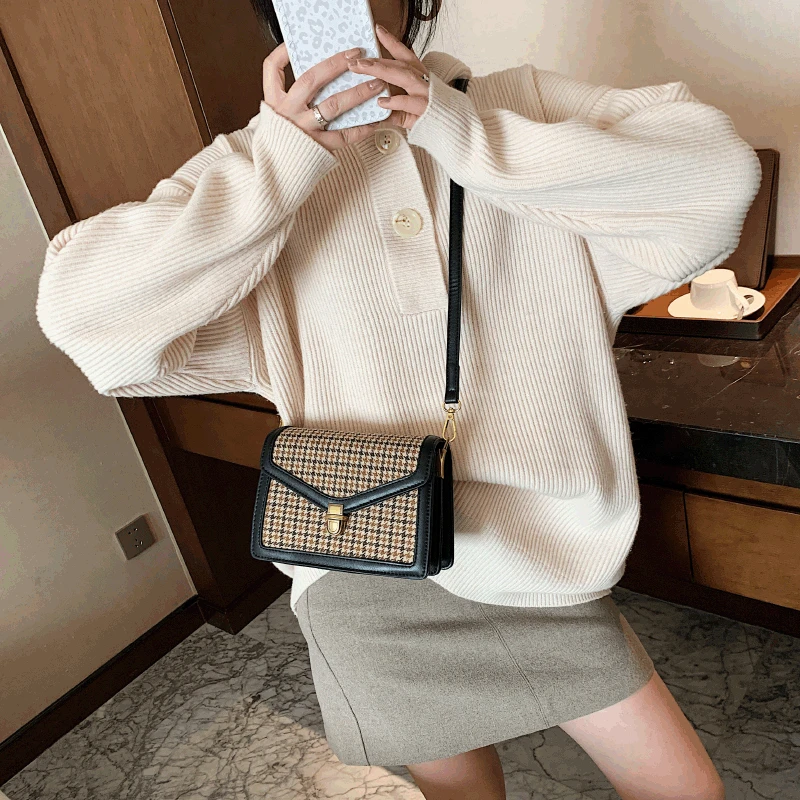 Bag Flow Female Version Joker Shoulder Messenger Design Small Square Handbag Women's Hand Bags | Багаж и сумки