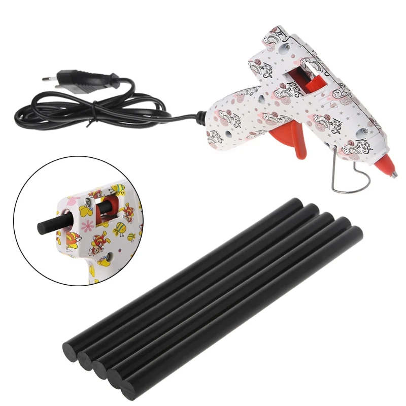 

Dropship 5pcs Hot Melt Glue Stick Black High Adhesive 11mm For DIY Craft Toys Repair Tool