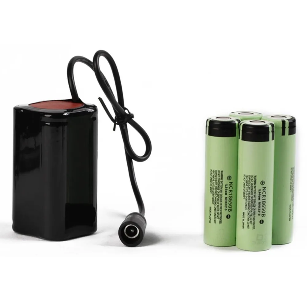8.4V USB Rechargeable 6400mAh Lithium 4x18650 Pack 3 Hours Highlight For T6 LED Light Bicycle Accessories 8.4V USB Rechargeable 6400mAh Lithium 4x18650 Pack 3 Hours Highlight For T6 LED Light Bicycle Accessories