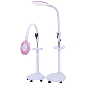 

Electronic Touch Panel Beauty Instrument LED Beauty Light 16x Magnifying Glass Face Skin Care Tools Retractable Rotary Whitening