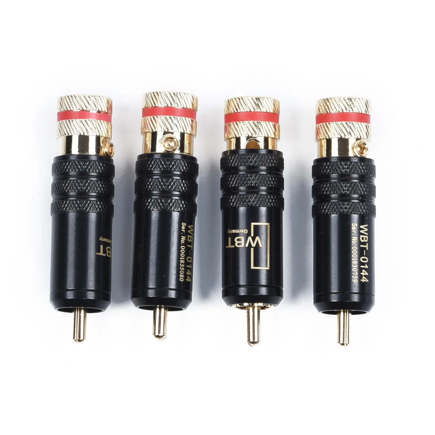 4pk медный RCA Аудио Видео разъем Блокировка винты соединительный кабель комплект