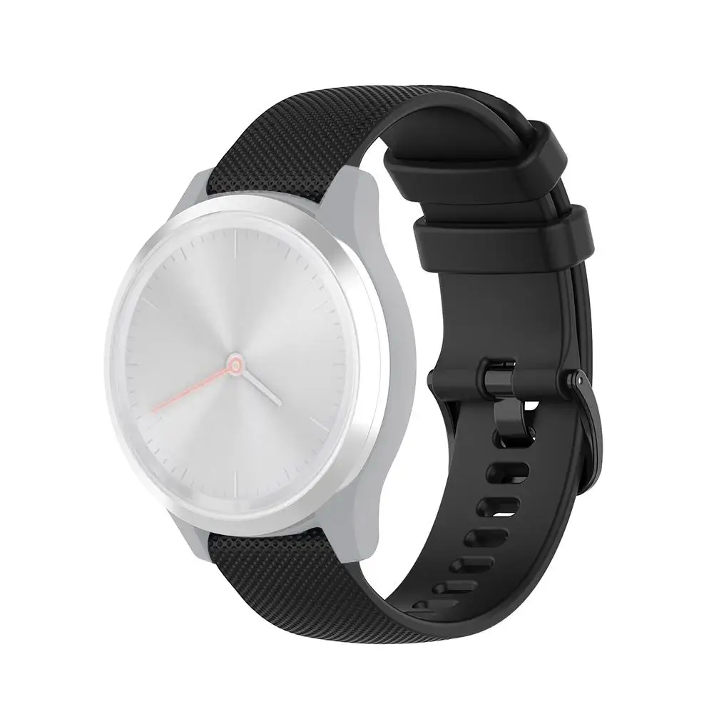 

2020 New Smart Replacement Watch Band Soft Breathable Silicone Sport Bracelet Wristband for Garmin Vivomove3s/4s Ticwatch c2