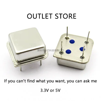 5pcs 500KHZ 500K 500.000KHZ 인라인 액티브 크리스털 발진기 클록 스퀘어 하프 사이즈 DIP-4 OSC