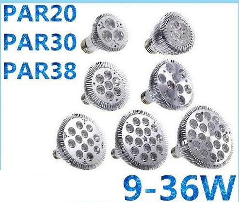 Диммируемая E27 PAR20 Par30 PAR38 Светодиодная лампа 85 265 в 9 Вт 10 14 18 30 36 Светодиодный