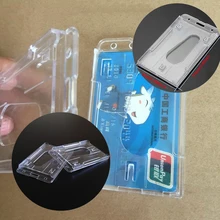 

Transparent Plastic Bank Bus Credit Card Holder Cover Storage Card Id Holders Womem Men Kid Protector Cover Wallet Dropshipping