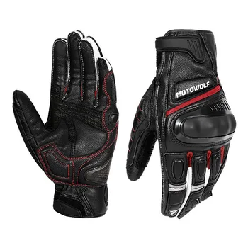 

2020 New 100% Genuine Leather Motorcycle Gloves Racing Gloves Driving Motorbike Original Cowhide Gloves good quolity